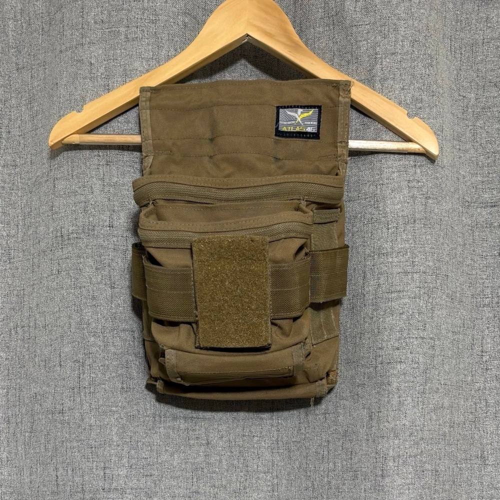ATLAS 46 Tool Vest 5 Piece One Size Molle System Brown Adjustable Tactical - Picture 4 of 16